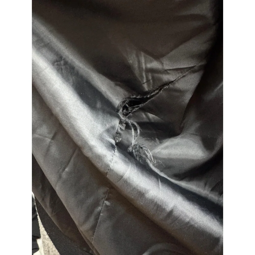 The Frankie Shop Double-Breasted Belted Trench Coat Black Womens Size L/XL - Picture 9 of 16
